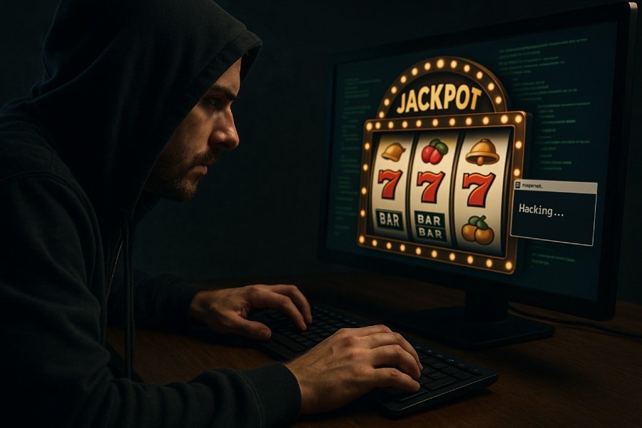 Mise en scène de tricherie dans un casino en ligne