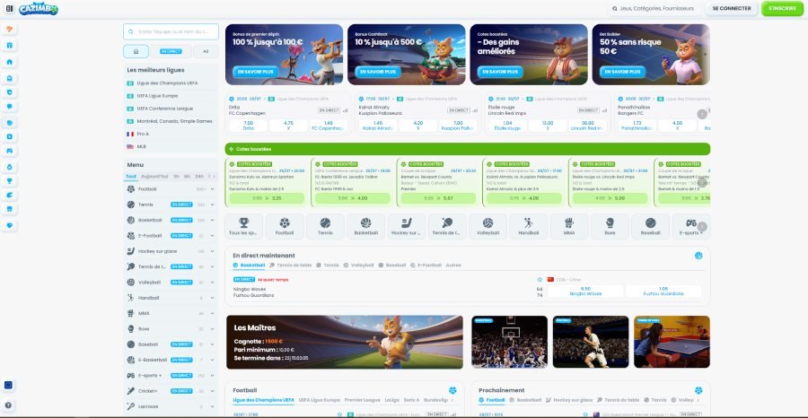 Cazimbo Casino section sports