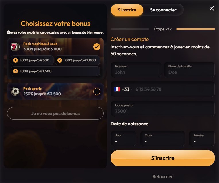 Mad casino page d'inscription 2