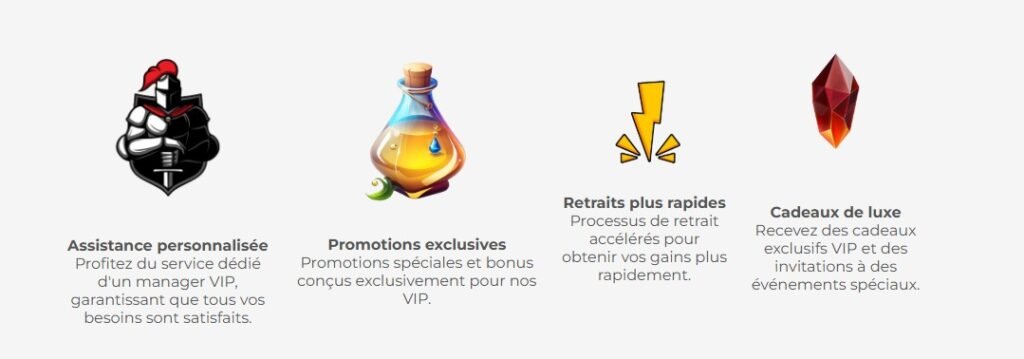 Merlin Casino avantages du programme VIP