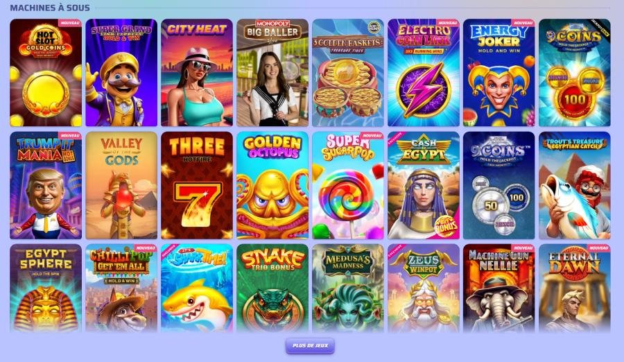 Spinrollz les machines à sous