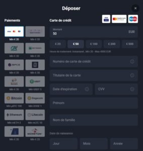 LuckyWave Casino dépôt