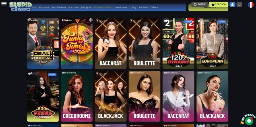 Stupid Casino page casino en direct