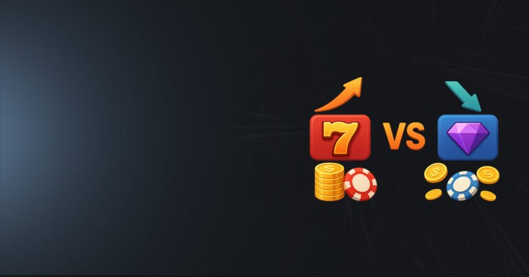 Bannière Jeux à haute volatilité vs faible volatilité
