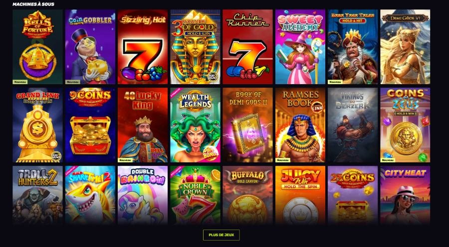 Sportuna Casino les machines à sous