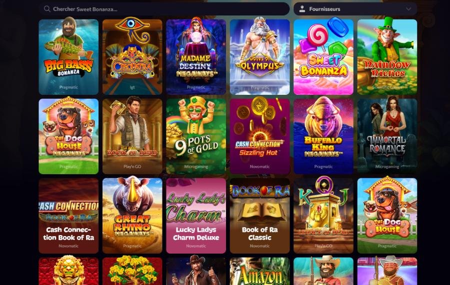 Aphrodite Casino page de machines à sous
