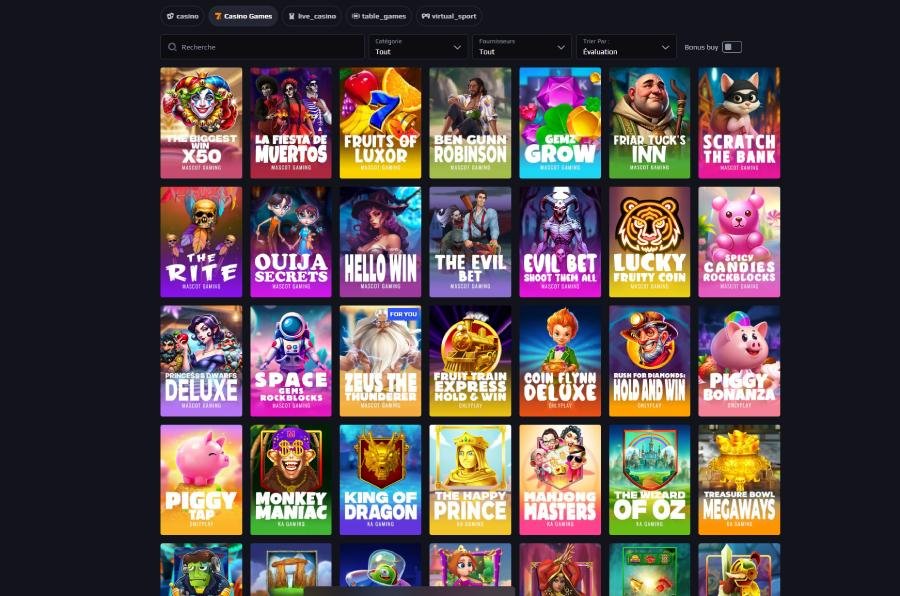 Blazespins Casino machines à sous