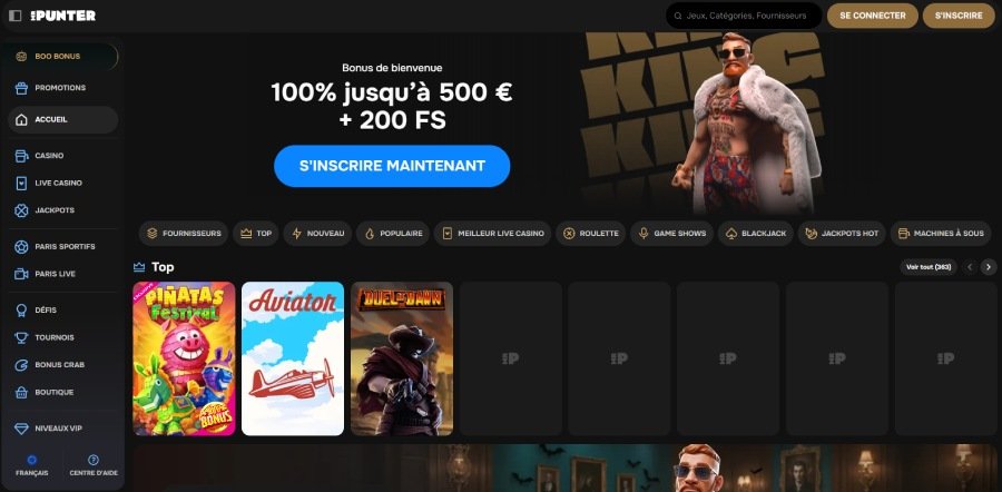 MrPunter Casino page d'accueil