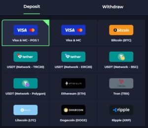 PitBet Casino page de dépôt