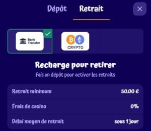 Spingranny Casino page de retrait