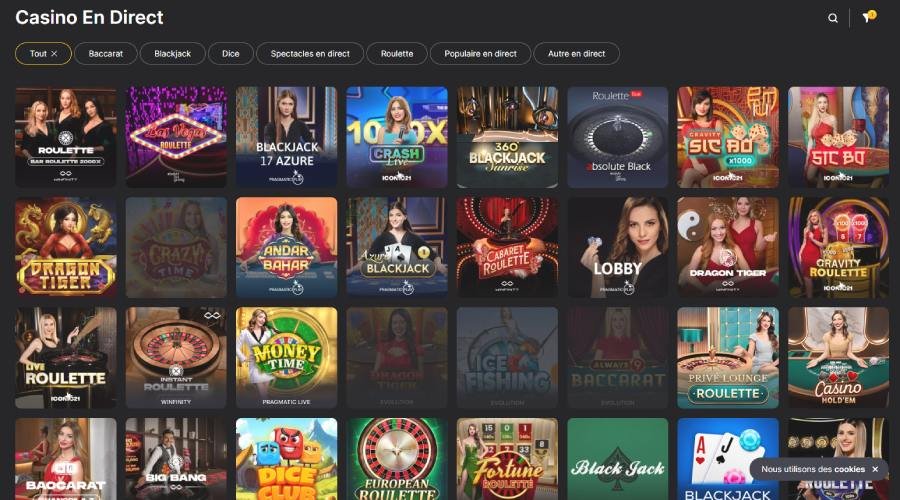 Winhero Casino Live casino