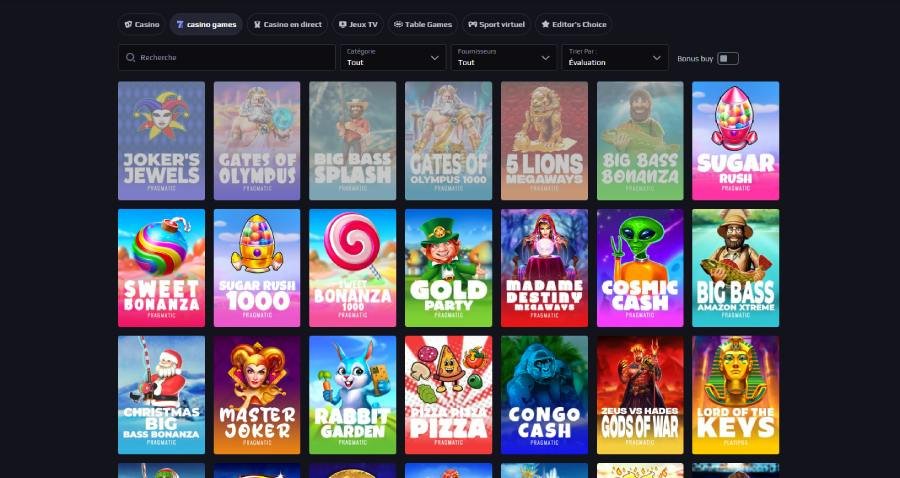 XsBets casino machines à sous