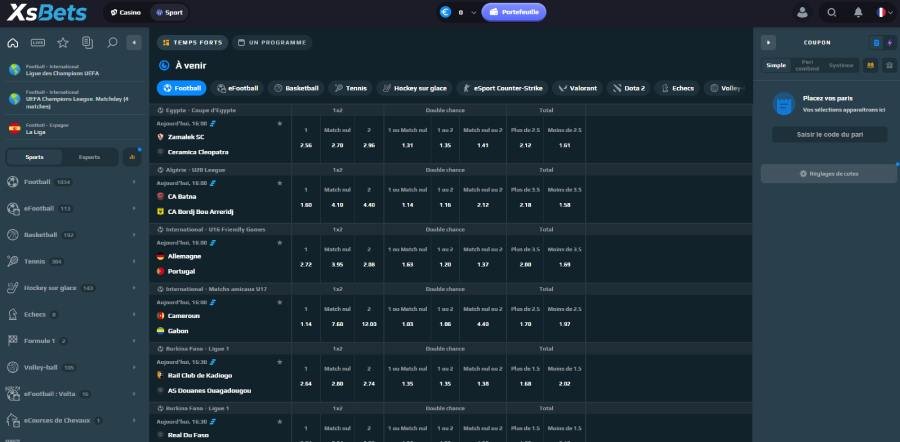 XsBets casino sports