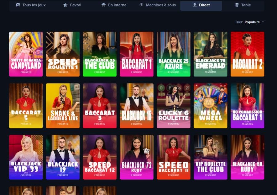 Jacks Club Casino live