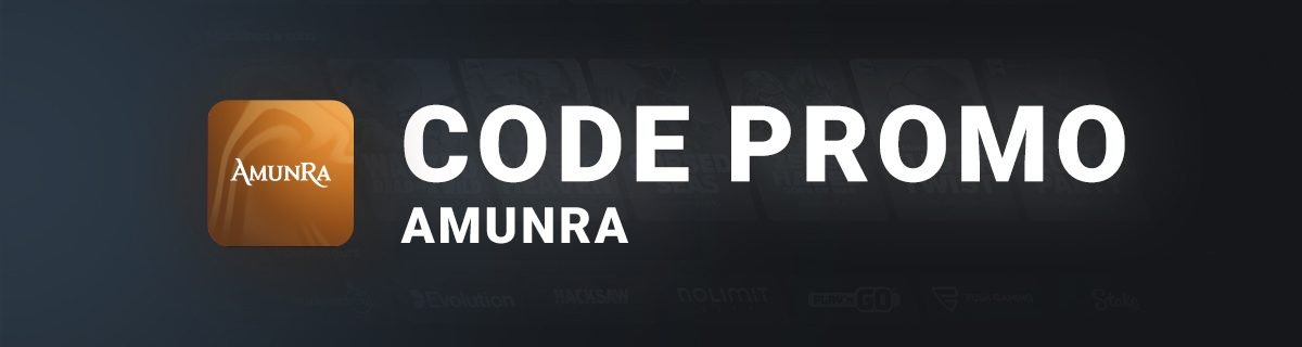 Bannière code promo AmunRa Casino