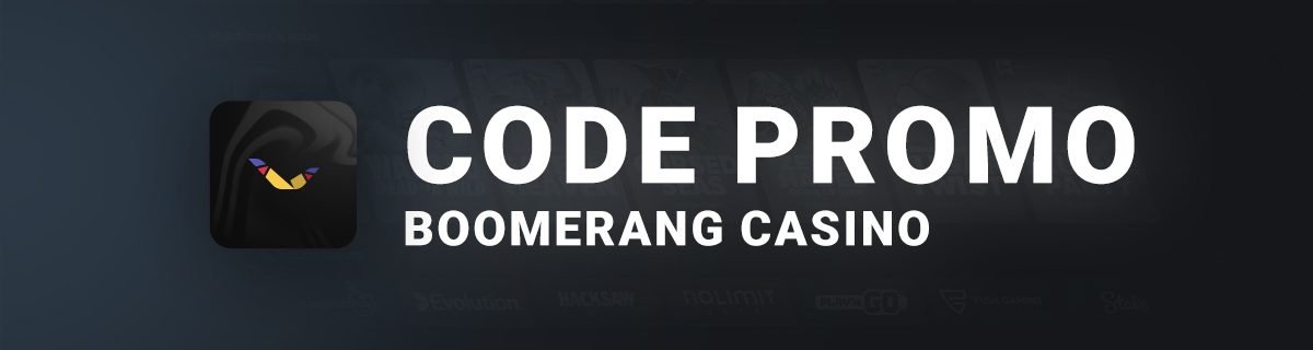 Bannière Code Promo Boomerang Casino