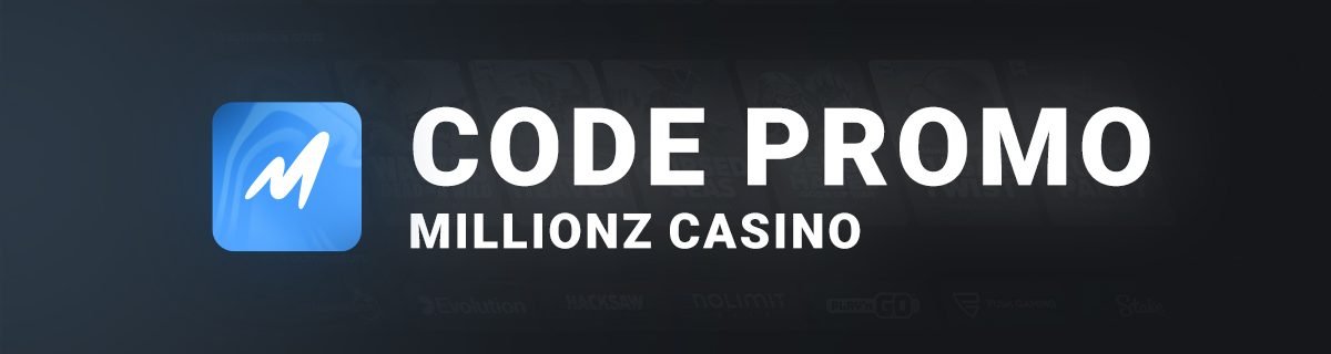 Bannière Code Promo Millionz Casino