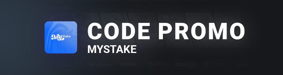 Bannière code promo MyStake Casino